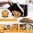 thumbnail image 4 of GCQ Air Fryer Grill Pan for Ninja Foodi DZ401 DZ550 DZ302 10 QT DualZone Air Fryers, Air Fryer Replacement Parts Grill Plate Tray Accessories, 4 of 8