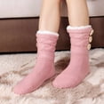 thumbnail image 3 of LEMZONE Women's Winter Slipper Socks Warm Cozy Fuzzy Fleece-lined Cabin Socks with Grippers, 3 of 5