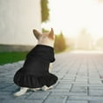 thumbnail image 3 of YUEHAO Dog Skirts for Small Dogs Girl Pet Dresses Shirts Cute Dogs Sun Dresses Princess Dresses Puppies Summer Clothing Dog Dresses Shirts with Ruffles Puppies Cats Puppies Pet Dog Clothes (Black, L), 3 of 4