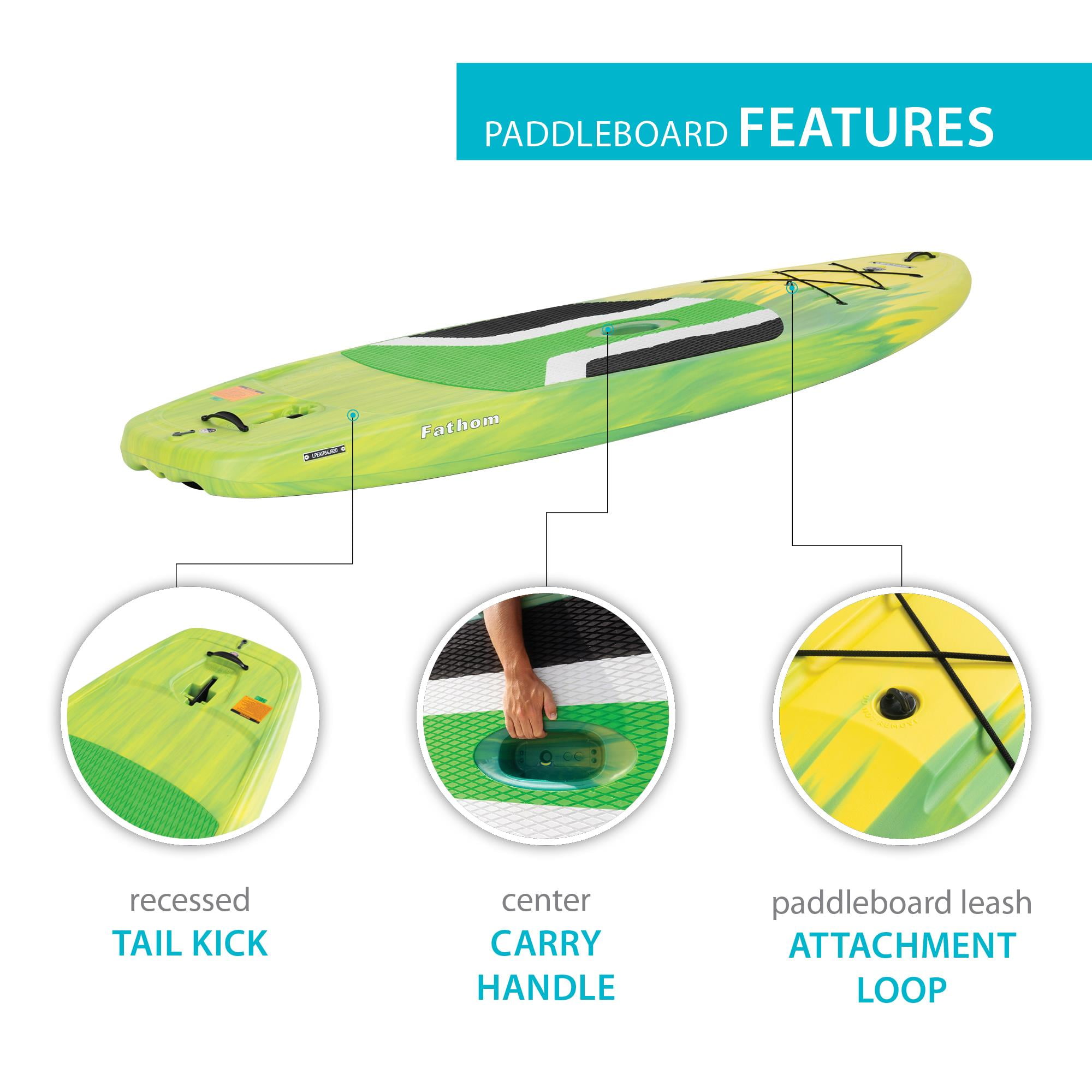 Lifetime Horizon 10 ft Stand-Up Paddle Board with Paddle, Lemongrass Fusion (91312)