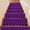 Purple, variant on Green Checker Stair Treads Non Slip for Steps Modern Abstract Bright Green Tunnel Mosaic Cubes 4 Pcs Reusable Adhesive Stair Runner Mats for Dogs Elders Carpet Treads Rugs for Staircase 8x30 In