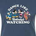 thumbnail image 3 of Disney - Mickey & Friends - Donald Duck, Minnie, Mickey, & Daisy - Dance Like Nobody's Watching - Juniors Fitted Graphic T-Shirt, 3 of 5