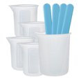 thumbnail image 1 of Herramienta para mezclar pegamento ANGGREK taza medidora de silicona multifuncional 250ml 100ml 15ml, 1 of 8
