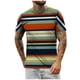 thumbnail image 1 of Camiseta de diario unisex para hombre Estampado de rayas Estampado gráfico Estampado de calavera Tops de manga corta Blusa informal Pompotops  oipoqjl32242, 1 of 9