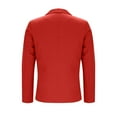 thumbnail image 4 of Fnooota Women's Blazer Jackets, Casual Open Front Long Sleeve Lapel Work Blazers Red Size 2XL, 4 of 5