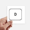 thumbnail image 1 of Clavier Symbole D Autocollant Carré Imperméable Autocollants Papier Peint Voiture Decal, 1 of 1