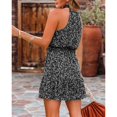 thumbnail image 3 of Women Halter Neck Romper Dress Sleeveless Spaghetti-Strap Ruffled and Flowy, 3 of 3