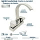 thumbnail image 2 of Llave Mezcladora Baño Lavabo Alfa  Cromado Latón Maneral Garza, 2 of 3