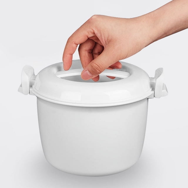 Olla arrocera eléctrica Winyuyby, color blanco - Contenedor para almuerzo