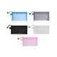 thumbnail image 3 of 5Pcs Mesh Zipper Pouch Clear Document Bag Book File Folders Stationery Pencil Case Storage Bags 5 C, 3 of 5