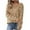 Khaki, variant on Winter Clothing for Women Oversized Sweatshirt Plus Lightweight Zippered Sweatshirts Long Sleeve Tops Cotton