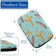 thumbnail image 4 of Easter Soft Comfortable Furry Printed Car Armrest Cover Pad 12.5x8.2 Inch, 4 of 6