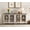 Rustic White, variant on WAMAPT Sideboard Buffet Cabinets with Glass Door, Kitchen Storage Cabinets, Wood Coffee Bar Tables with Adjustable Shelf, Accent Sideboard Storage Cabinet Table Dining Room, Living Room, Oak