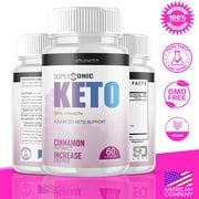 (2 Pack) Supersonic Keto - Supplement for Weight Loss - Energy & Focus Boosting Dietary Supplements for Weight Management & Metabolism - Advanced Fat Burn Raspberry Ketones Pills - 120 Capsules