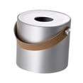 thumbnail image 3 of Porta Pañuelos Porta Servilletas Faciales con Asa Organizador de Escritorio Creativo Portátil Porta Pañuelos Cilíndricos para Mesita de Noche Y Barra Plata, 3 of 8