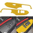 2Pcs Panel Trim Cover Decorative Wear resistant Durable Car style Suede Window Switch Panel