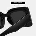 thumbnail image 2 of Trend UV400 Vintage Ladies Eyewear Women's Sunglasses Rectangle Sunglasses Men Sun Glasses Shades BLACK, 2 of 8
