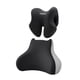 thumbnail image 1 of Almohada de apoyo lumbar con almohada para reposacabezas, soporte para la espalda de silla de oficina con espuma viscoelástica para la espalda baja Negro, 1 of 8