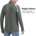 thumbnail image 3 of TACVASEN Men's UPF 50+ Sun Shirts 1/4 Zip Up Fishing Running T-Shirts Lightweight Quick Dry Outdoor Athletic Long Sleeve Tops, Dark Gray, M, 3 of 8