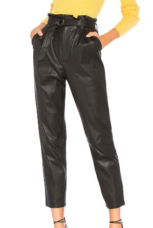 ladies fashion leather trousers