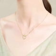 thumbnail image 6 of FENGGHAO Mothers Day Simple Design Copper Plated Zircon Necklace Fashion Love Pendant Jewelry Gift for Mom Women, 6 of 7