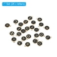 thumbnail image 3 of Unique Bargains Letter Pendants Drops Set, 26 Pack Alphabet Pendant Double Sided for Jewelry Making DIY, Black, 3 of 6