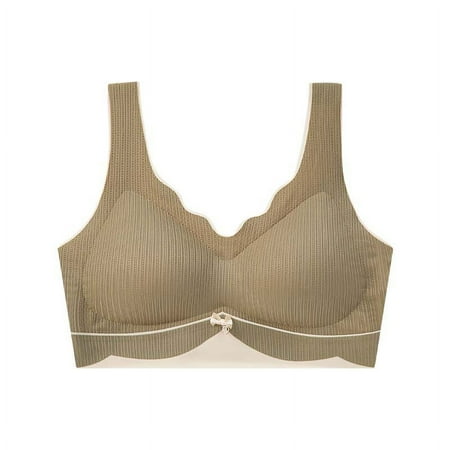 TUWABEII Women s Push-up Non-slip Lace Flower Surface Beautiful Back Seamless Push-up One-piece Bralettes Without Steel Ring Wireless Lift T-Shirt Bra