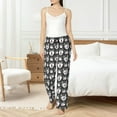 thumbnail image 4 of Balery Husky Pantalones de pijama para mujer, pijamas ultraligeros, pantalones de estar por casa-Small, 4 of 6