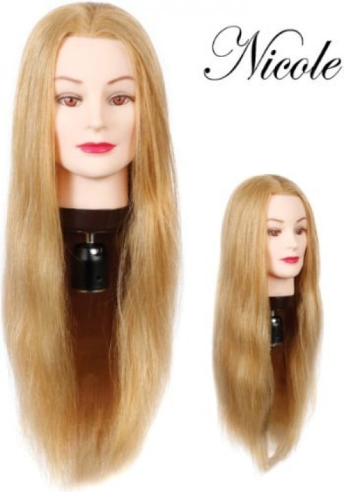 long hair mannequin head human hair