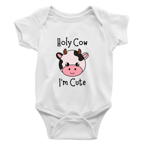 Newbabywishes - Holy Cow I'm Cute Baby Clothes for Boys and Girls - Newborn Baby Clothes