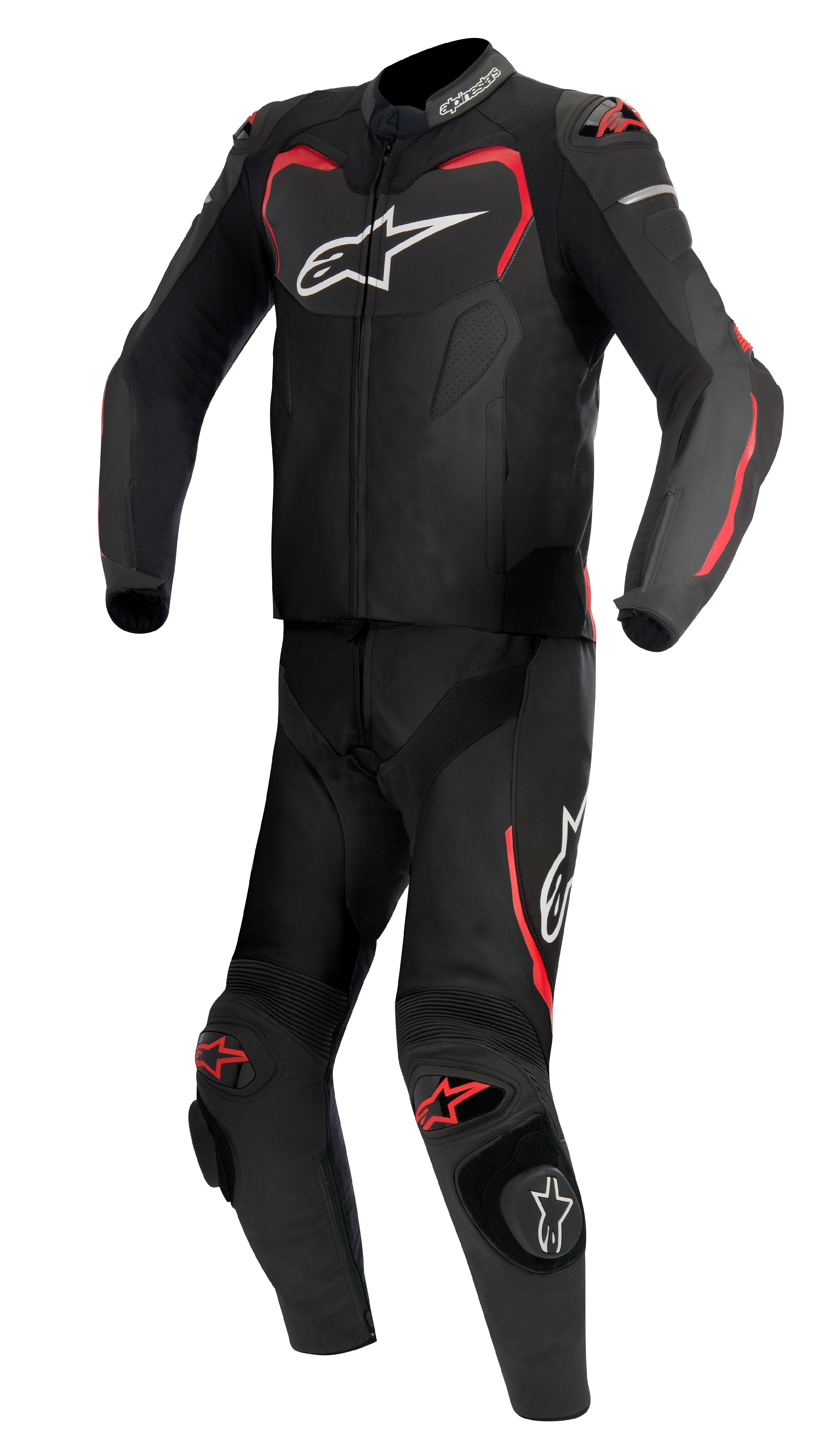 Alpinestars GP Pro 2016 2Piece Leather Suit Black/Red Alpinestars GP Pro 2016 2Piece Leather Suit Black/Red