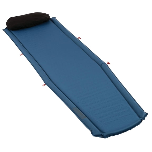 Coleman Silverton Self-Inflating Sleeping Pad, Comfortable Mat with Pillow & Side Bumpers