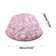 thumbnail image 3 of Fiudx Ofertas de la semana Alfombra de seda ovalada para dormitorio, bonita manta para cama de niña, tapete para ventana, sala de estar, mesa de café, manta completa lavable, 3 of 6