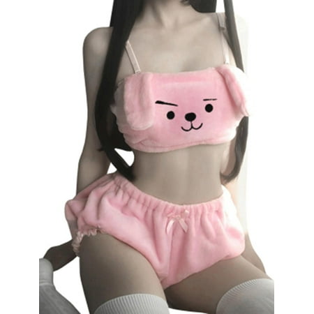 

Kawaii animation lovely soft pajamas set sweet lovely sexy Lolita pajamas set