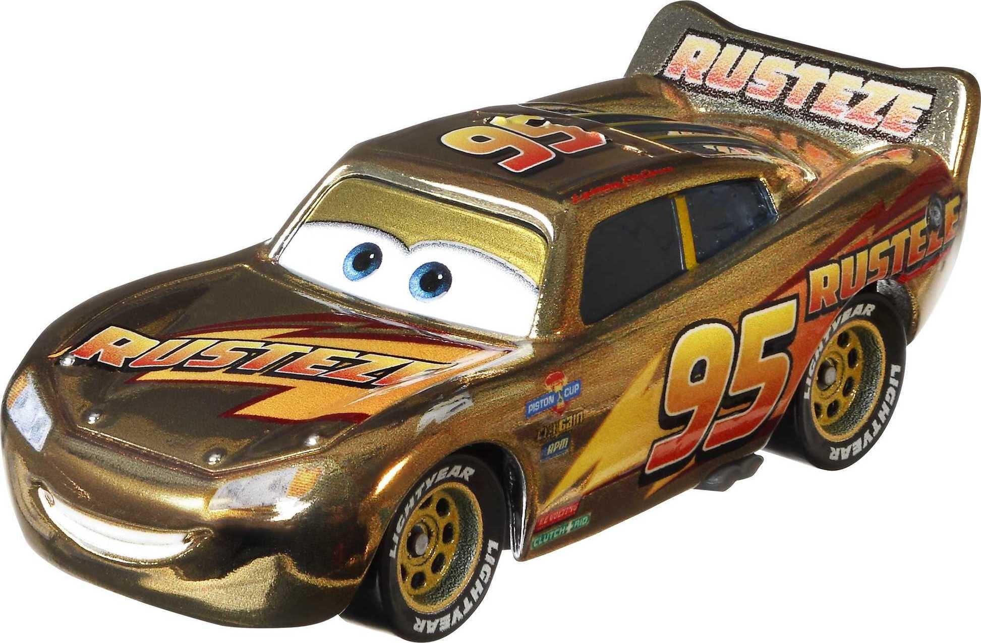 Disney Pixar Cars Golden Diecast Lightning Mcqueen Car Play Vehicle
