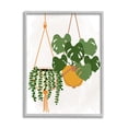 thumbnail image 4 of Stupell Industries Casual Hanging House Plants Botanical Monstera Leaves Graphic Art Gray Framed Art Print Wall Art, Design by Kim Allen, 4 of 5