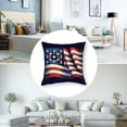 thumbnail image 5 of nygtbtfer Pack of 2 Stained Flag Stars Stripes Cushion Covers Throw Pillow Covers Both Printed Lumbar Pillows White, 5 of 7