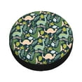 thumbnail image 3 of XMXY Green Cartoon Dinosaur Spare Tire Cover, Universal Waterproof Cover for Jeep RV Tire Wheel Protection, 17 inch, 3 of 8
