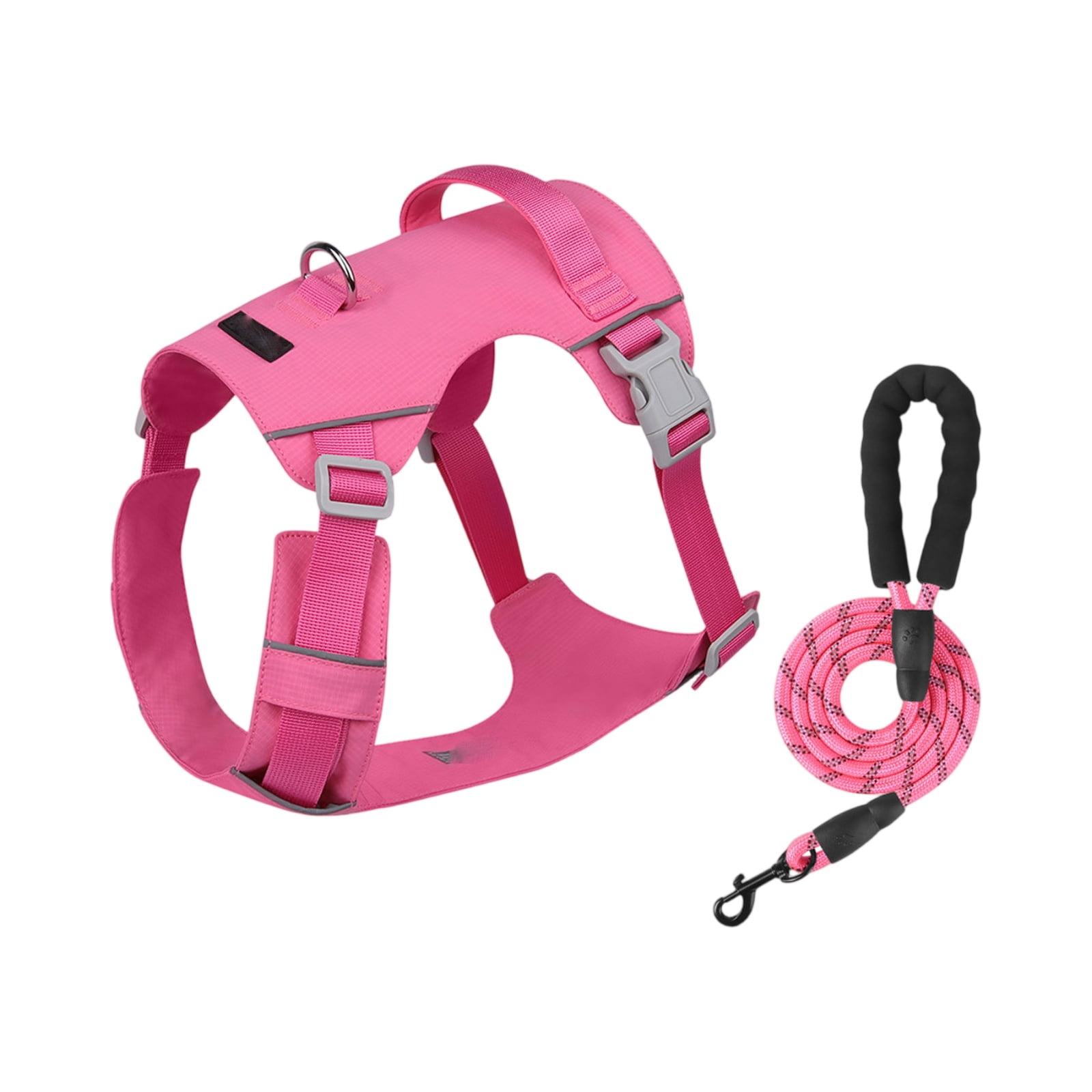 Dog No Pull Harness, Lightweight Reflective Mesh Vest with ID Tag Pocket, Adjustable Walking Safety Gear for Large Dogs 1 Pack A L