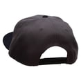thumbnail image 3 of Pink 50's Poodle Embroidered Patched Wool Blend Pro Style 2 Tone Snapback - Black Charcoal OSFM, 3 of 5