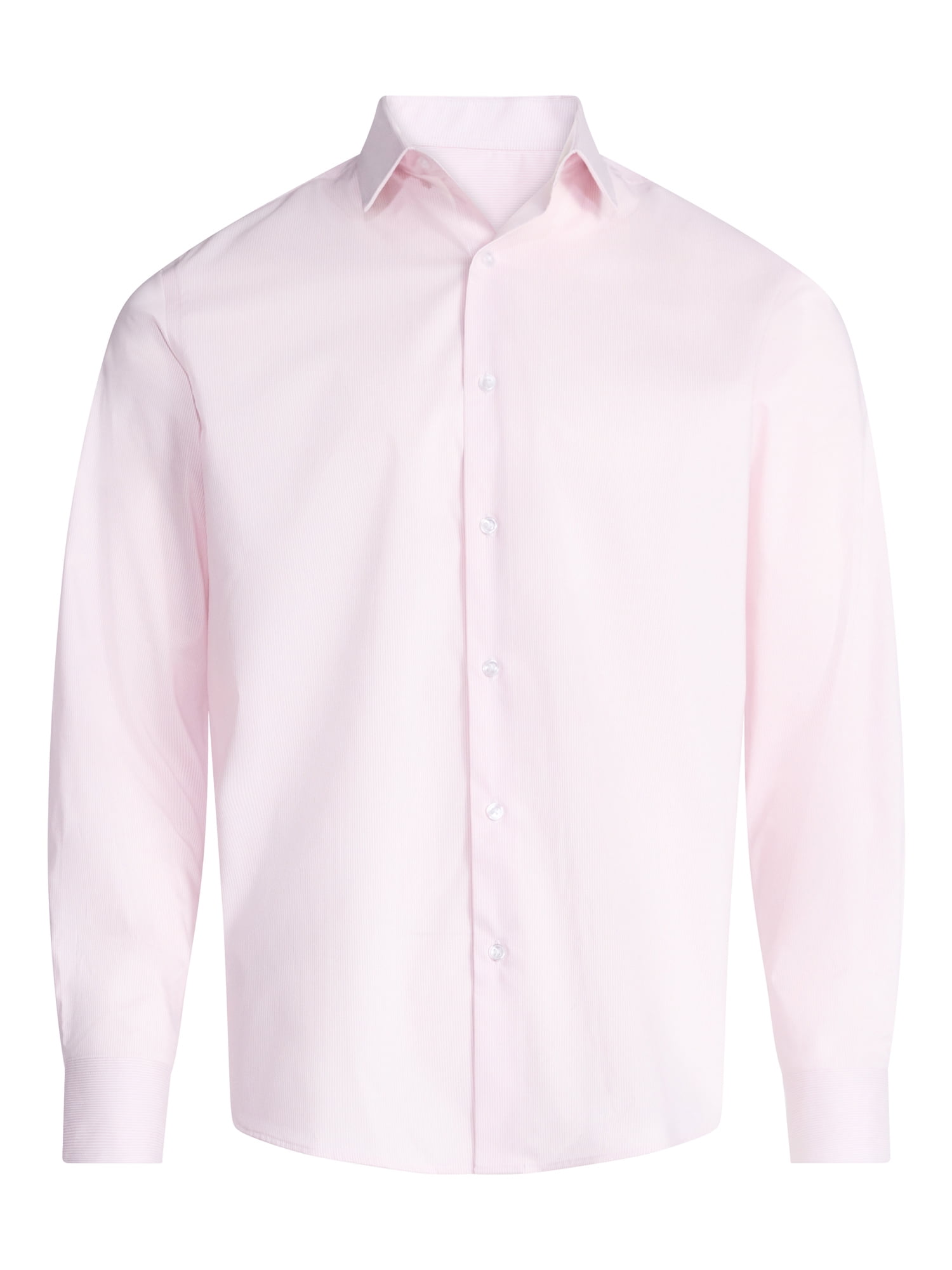 Free Assembly Men's Slim Fit Dress Shirt with Long Sleeves, Sizes 14/32 - 17/34