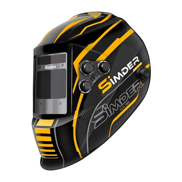 Casco de soldadura SSIMDER con oscurecimiento automático, con energía solar, casco de soldadura con oscurecimiento automático, sensor de 4 arcos, pantalla ancha, 4/5-9/9-13 para TIG MIG ARC CUT