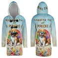 thumbnail image 3 of Wagging Tail Beagle Celebrates Rainbow Pride Month LGBT LGBTQ+ All Over Print 3D Hooded Duffle Toggle Coat Beagles Dog Lover Gifts Idea - 01003, 3 of 6