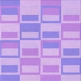 thumbnail image 1 of Ahgly Company Machine Washable Indoor Square Transitional Purple Area Rugs, 6' Square, 1 of 7