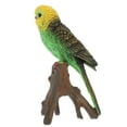 thumbnail image 6 of Raindrops  Wooden Parrot Model Miniature Figurine Wedding Decor Child Green, 6 of 8