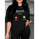 thumbnail image 1 of Medium Stretch Polyester Blend Women's Casual Jesus Calling Graphic T-Shirt with Crew Neck for All Season Comfort Wear, 1 of 6
