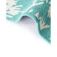 thumbnail image 7 of Unique Loom Outdoor Coastal Collection Area Rug - Coral (4' 1" Round Teal/Ivory), 7 of 7