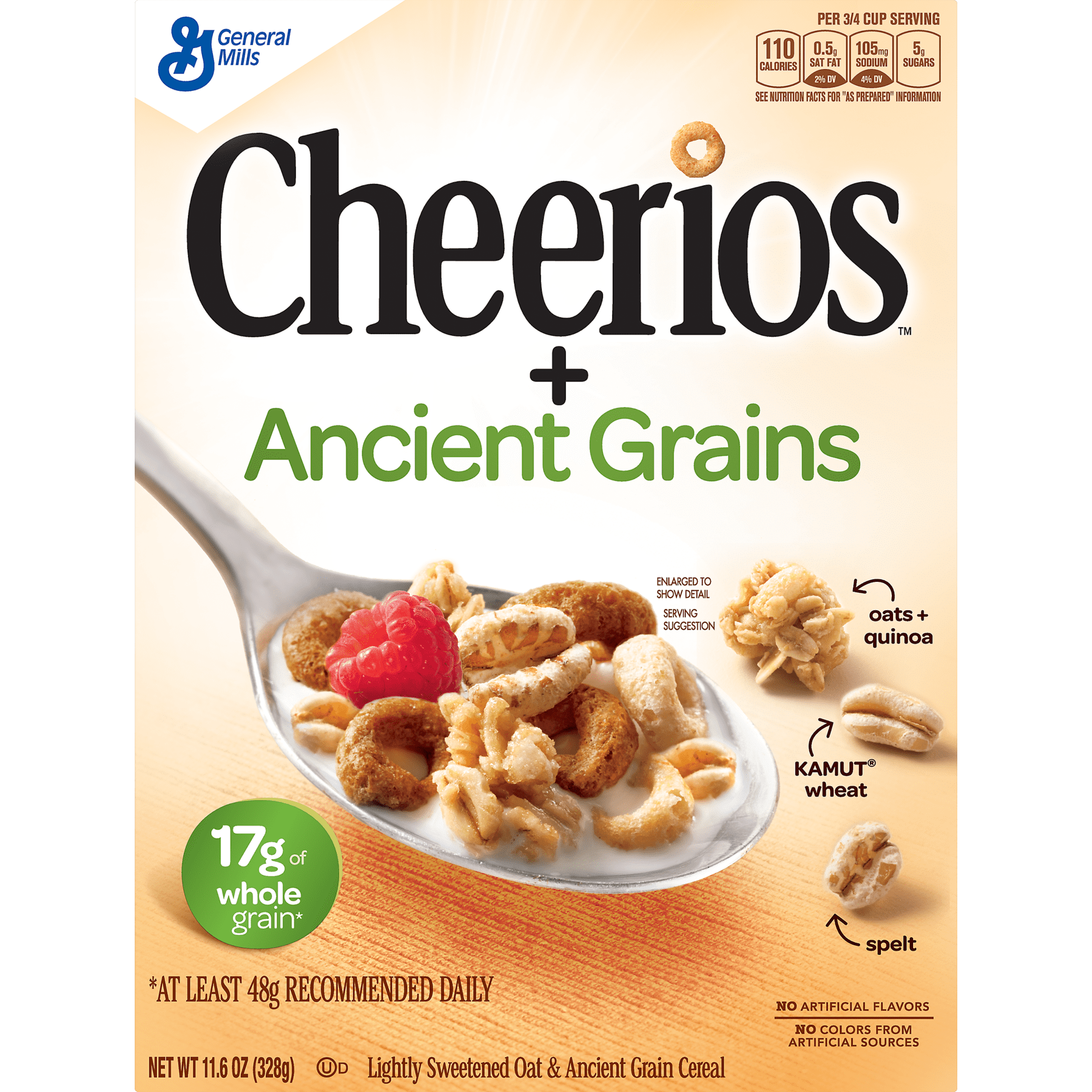 2 Pack Cheerios Ancient Grains Breakfast Cereal 9 Oz Walmart Com Walmart Com