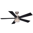 thumbnail image 2 of Ashford Brushed Nickel Ceiling Fan with Dual LED Light Kits and Remote, 2 of 12