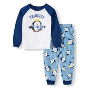 Matching Family Christmas Pajamas Toddler Girl 2-Piece Penguin Sleep Set